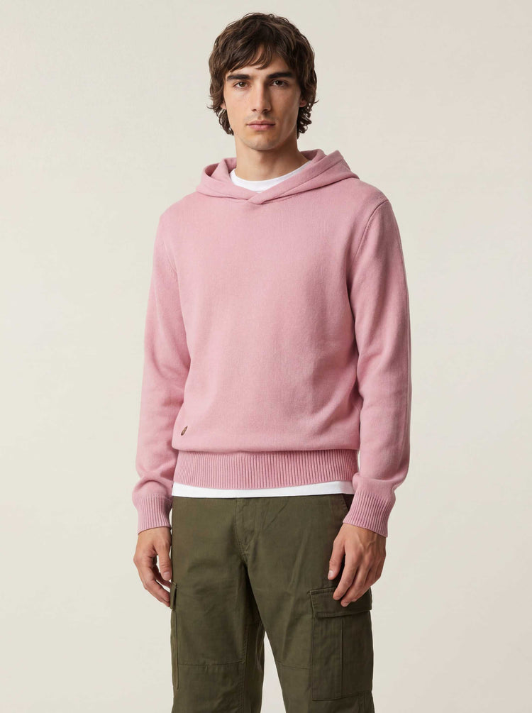 The Signature Merino Hoodie Candyfloss Pink Image