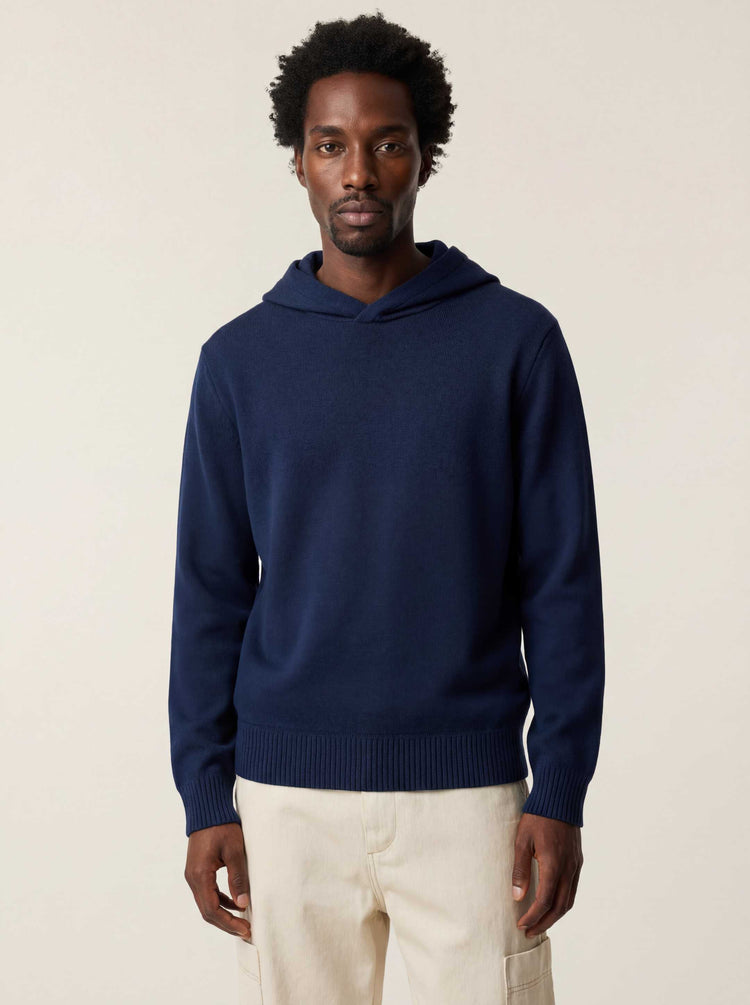 The Signature Merino Hoodie Atlantic Blue Image
