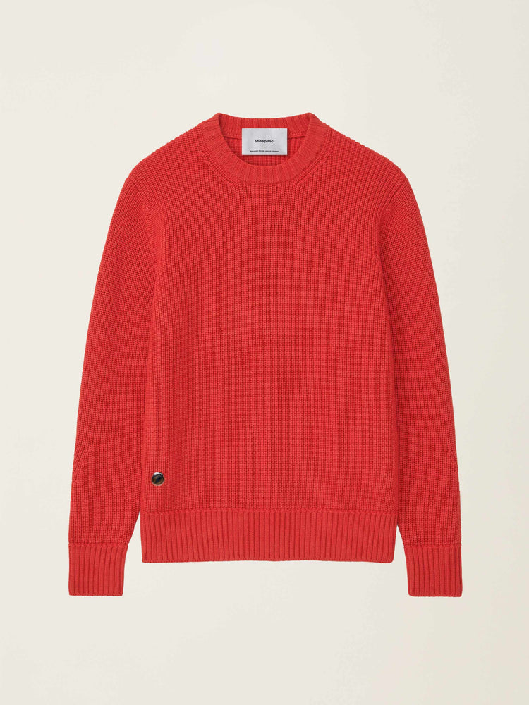 The Shepherd's Knit Crewneck Jumper Tomato Red Image