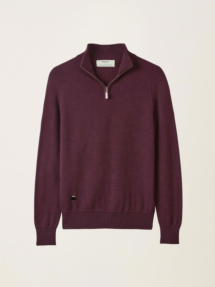 The Half Zip Jumper Konini Burgundy Image