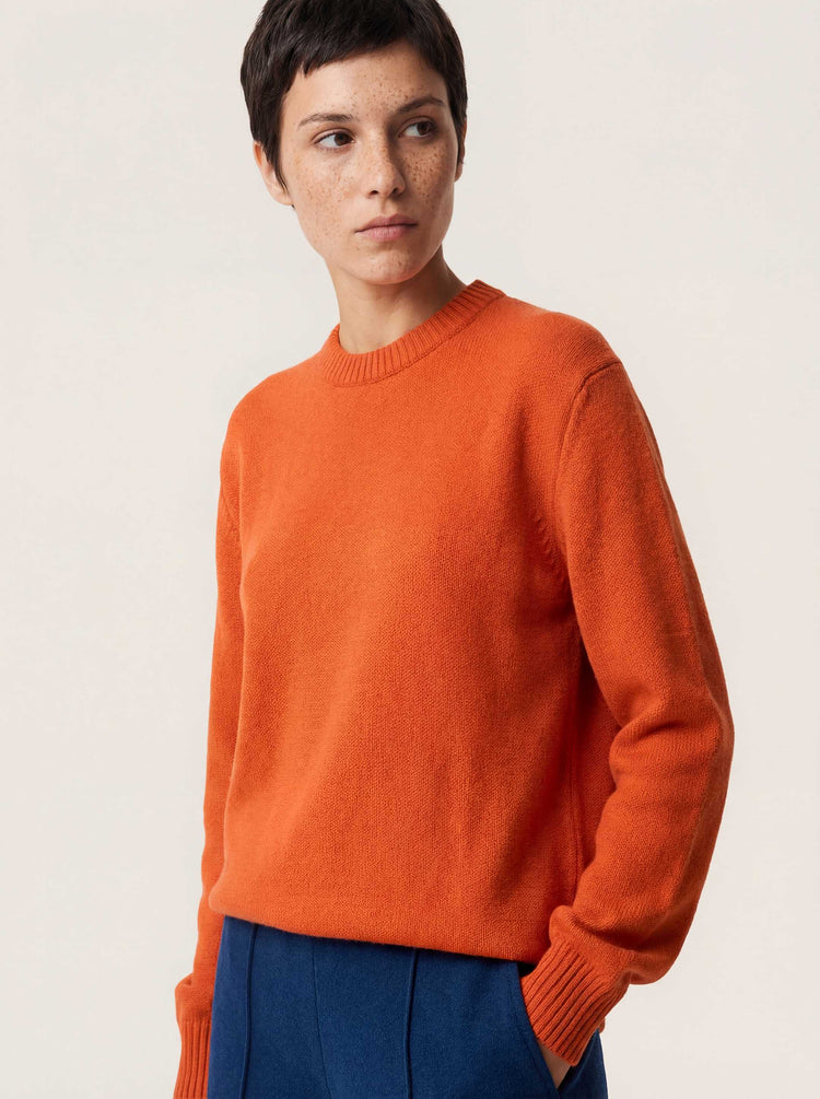 The Original Crewneck Jumper Burnt Orange Image