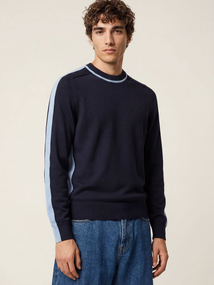 The Silhouette Crewneck Jumper Pacific Blue Image