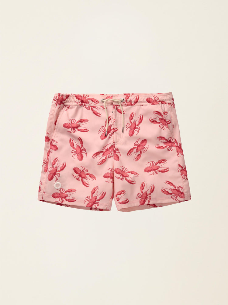 The Merino Swim Shorts Pink Lobster Image