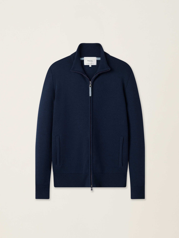 The Everyday Zip Through Jumper Pacific Blue Image