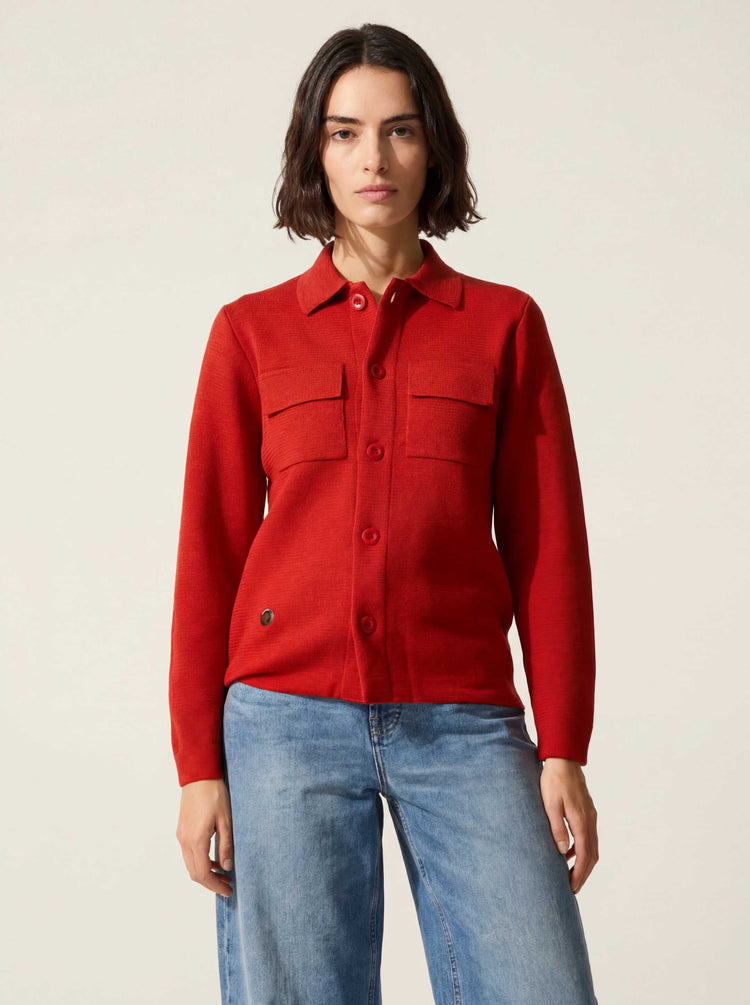 The Over Shirt Tomato Red Image