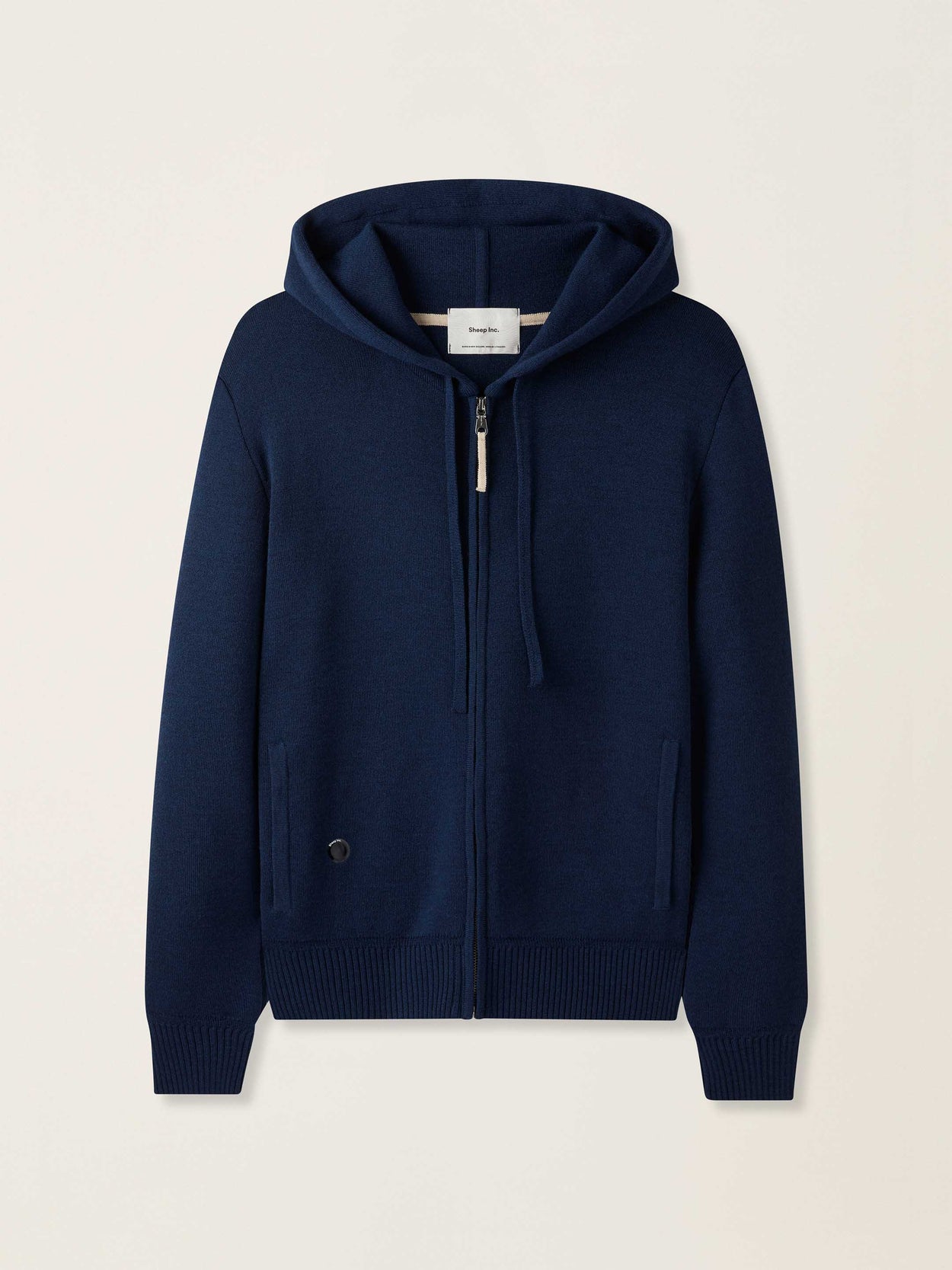 The Signature Merino Zip Hoodie Atlantic Blue Image