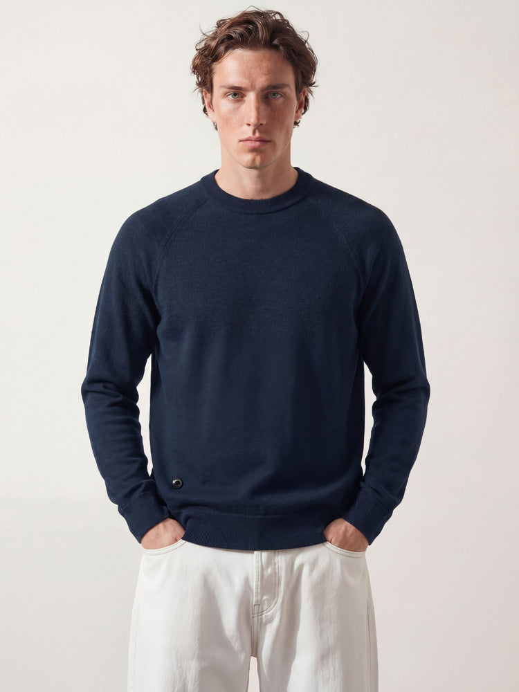 The Crewneck Jumper Light Pacific Blue Image