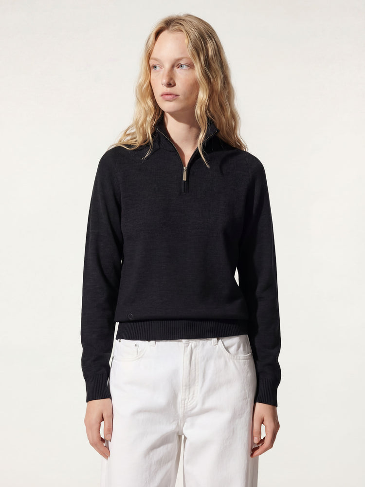 The Half Zip Anthracite Black Image