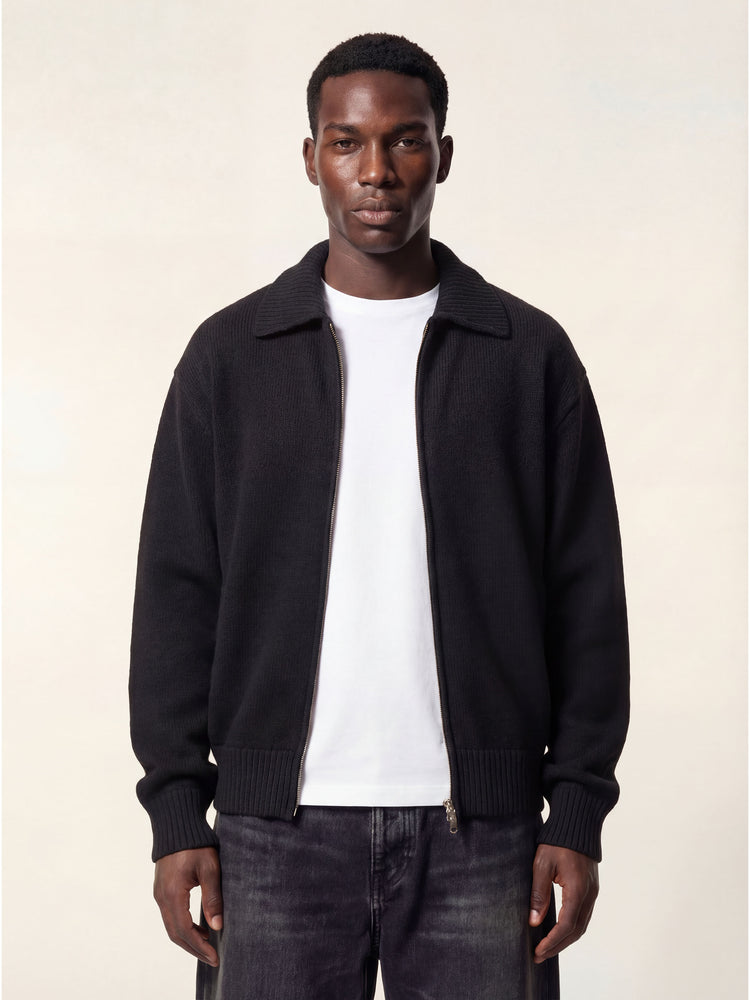 The Knitted Bomber Anthracite Black Image