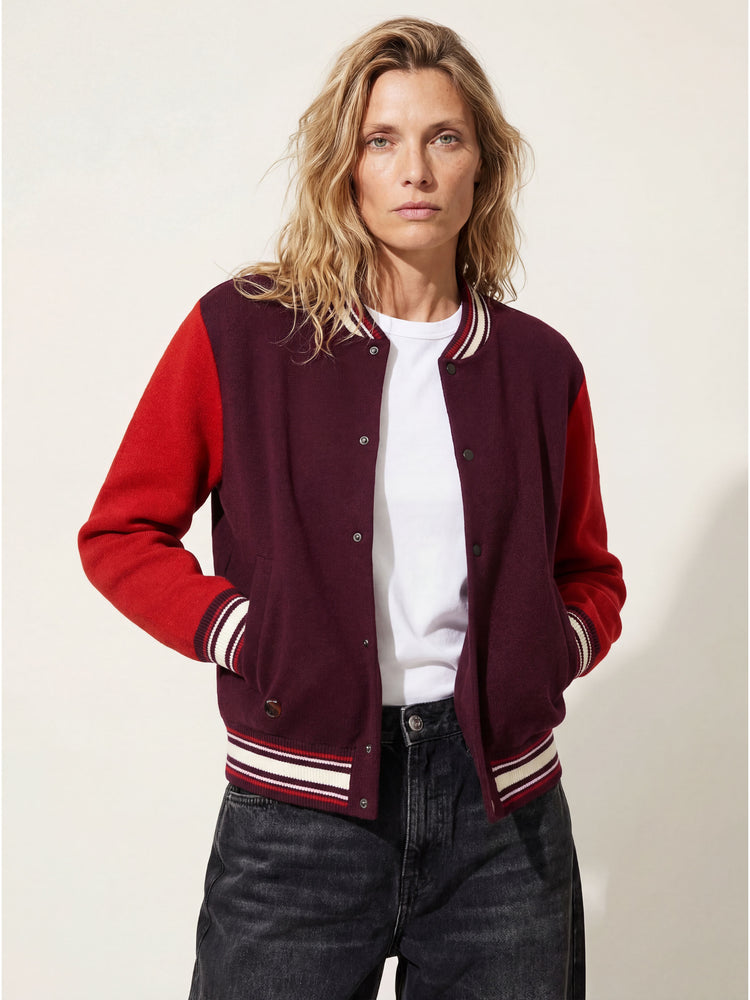 The Varsity Jacket Konini Burgundy Image